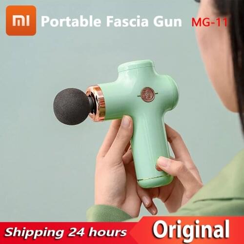 New Youpin Yesoul Wireless Fascia Gun MG-11 3-speed Adjustment 10min Timed Mini Muscle Relaxer With 4 Various Massage Heads