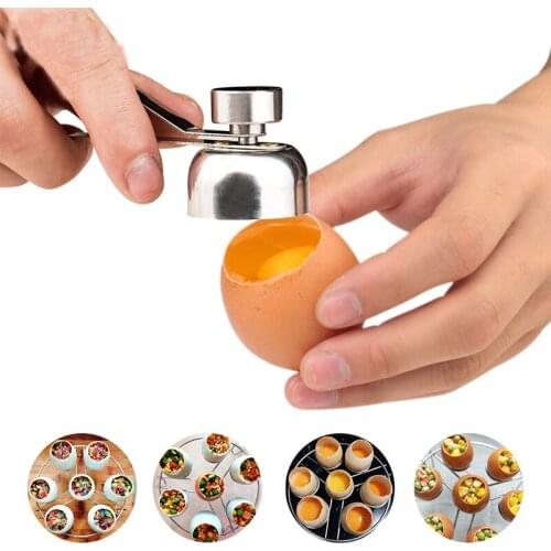 Egg Scissors Stainless Steel Topper Shell Cutter Opener Boiled Raw Egg Cracker Separator Eggshell Knocker Slicer Kitchen Tool