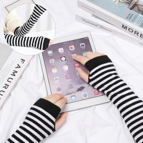 Autumn Wrist Arm Hand Arm Warmers Knitted Sleeve Warm Fingerless Gloves