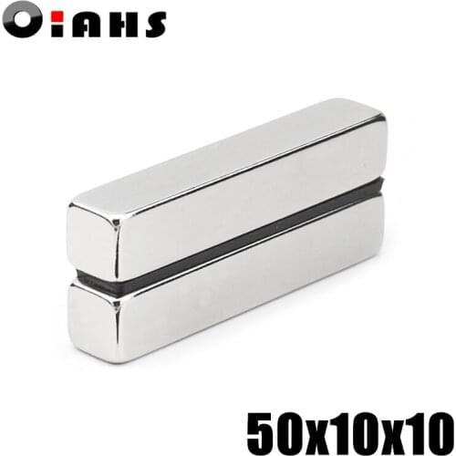 5pcs F50x10x10mm Super Powerful Strong Rare Earth Block NdFeB Magnet Neodymium N35 Magnets F50*10*10mm- Free Shipping