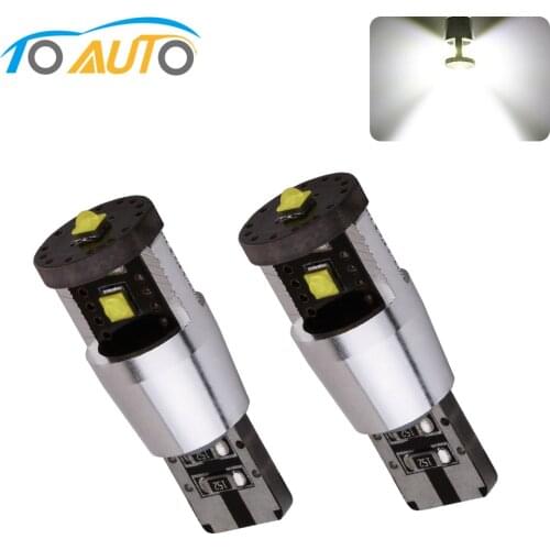 2PCS T10 Canbus W5W LED Error Free Bulbs High Power 194 168 Auto Car interior Instrunment lights DRL Lamp 6000K 5W5