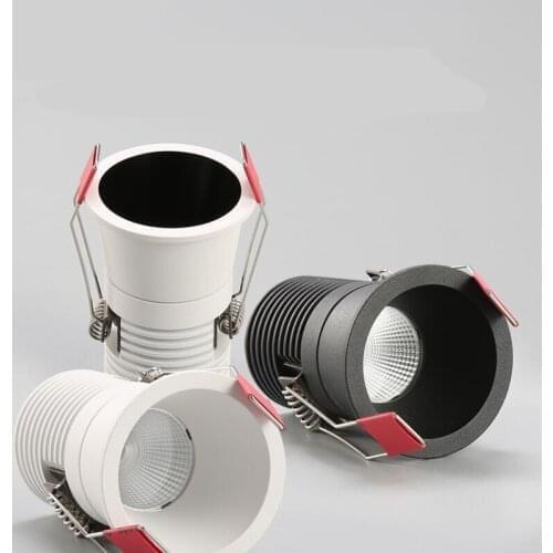 New type 110V 220V LED Mini Ceiling LED Spot Light lamp Dimmable 5W 7W MINI LED Downlight White Black Minidownlight Free Shippin