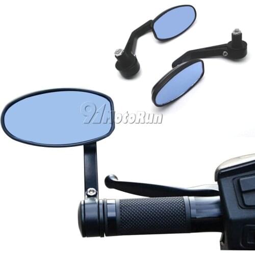 Universal 7/8" 22mm Bar End Rear Mirrors Moto Motorcycle Motorbike Scooters Rearview Mirror Side View Mirrors For Cafe Racer