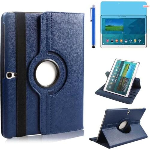 For Samsung Galaxy Tab S 10.5 T800 T801 T805 tablet PU Leather Rotating Stand Case Cover For Samsung Galaxy Tab S T800 Glass