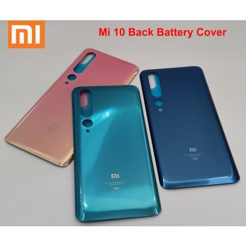Mi10 for Xiaomi mi 10 mi10 Back Battery Cover 3D Glass Housing Cover Back case For XIAOMI Mi 10 MI10 Door Rear Case Replacement