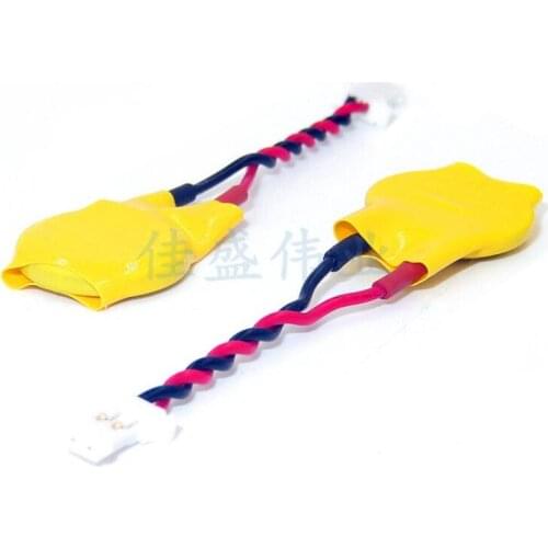 10PCS New CR1220 1220 2-wire 2-hole notebook motherboard battery CMOS battery 3V BIOS battery with cable