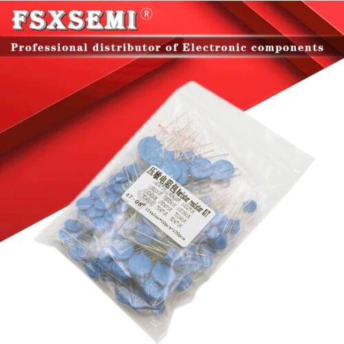 12values*10pcs=120pcs Varistor Resistor Assorted kit 5D471K 7D471K 7D431K 7D391K 10D471K 10D431K 10D391K 14D471K 14D431K 10D241K