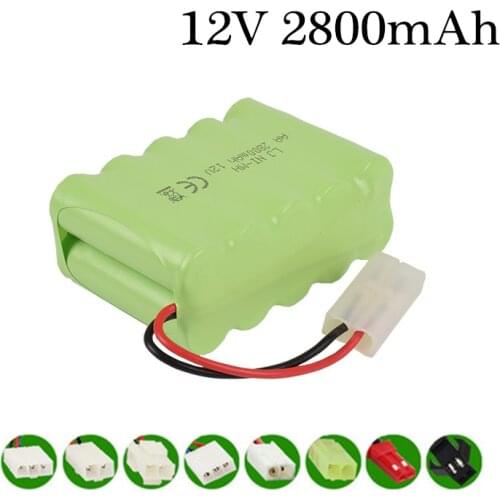 12v 2800mah NiMH Battery For Rc toy Car Tanks Trains Robot Boat Gun Ni-MH AA 1000mah 12v Rechargeable Battery 1Pcs