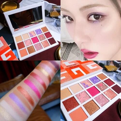 15 Colors Cosmetic Shimmer Matte Eye Shadow Palette Glitter Face Highlighter Blusher Eyeshadow Pallete Pigmented Makeup Palette