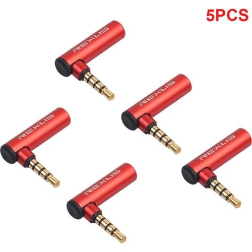 Audio Adapter 1PC 3.5mm Male to Female 90 Degree Right Angled Audio Microphone Jack Stereo Plug Connector