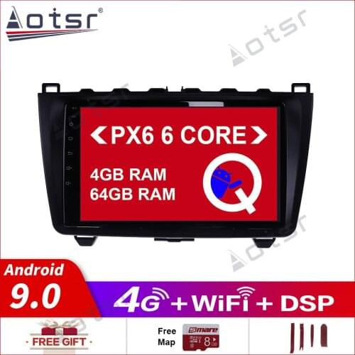 Android10.0 Car GPS navigation Car dvd Multimedia player For Mazda 6 2008-2012 car Radio headunit GPS Navigation DSP Carplay