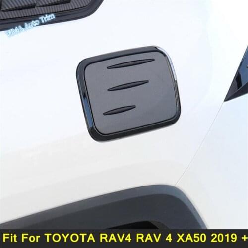 Auto Styling Gasoline Diesel Fuel Oil Filler Tank Cap Cover Trim 1 Piece For TOYOTA RAV4 RAV 4 XA50 2019 2020 2021 Plastic