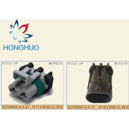 Free shipping 5 PCS Ducon Series Female Male Auto Fan Radiator Connector for Map Sensor Connector 15363990 15363993