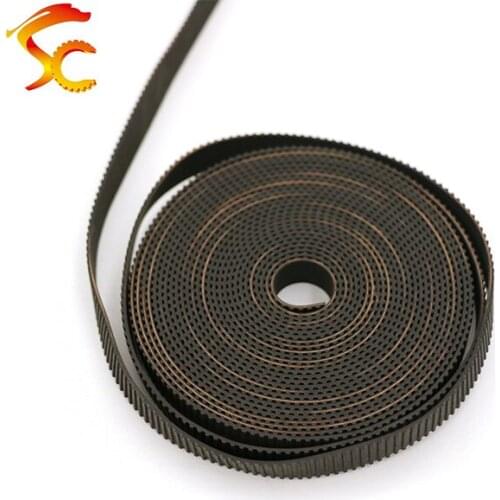 Free shipping 50Meters T2.5 10MM Open Timing Belts width 10mm pitch 2.5mm Neoprene with fiberglass Trapezoid 3D Printer