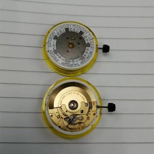 Watch accessories original eta2834 movement fully automatic mechanical double calendar movement automatic winding watch movement