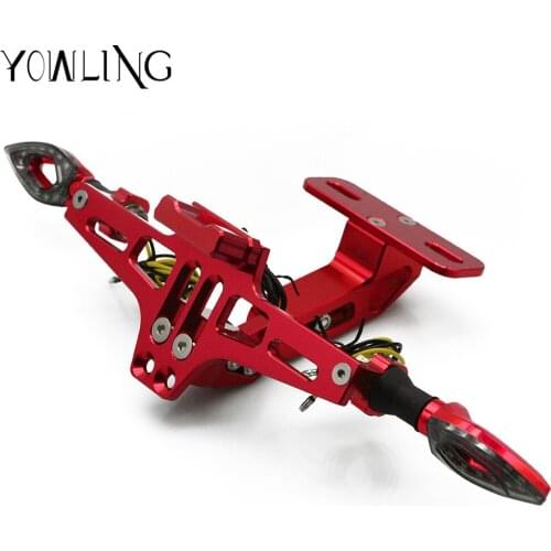 Motorcycle Fender Eliminator Registration License Plate Holder LED Light For Honda CB 599 919 400 CB600 HORNET CBR 600 F2 F3 F4i