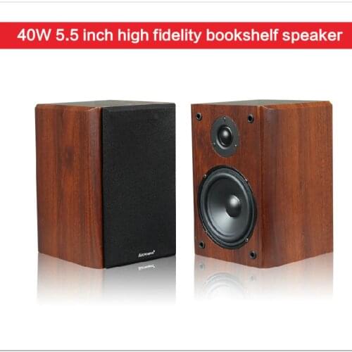 40W*2 5.5-inch High-power Speaker Home Passive Audio HIFI Speaker Fever-level High-fidelity Bookshelf Speaker Center Surround