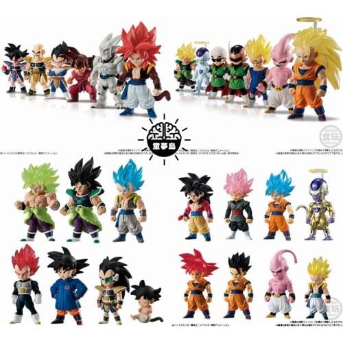 Bandai Genuine CANDY TOY Dragon Ball Adverge Gogeta Son Goku Vegeta IV Nappa Frieza Buu Action Figure Model Toys