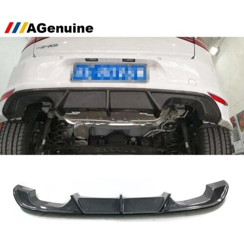 AG-A full carbon fiber rear bumper lip diffuser for Volkswagen VW Golf 7 MK7 Rline