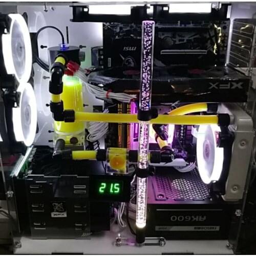 Graphics card bracket jack bracket radiator support graphics card faith LED lamp bracket colorful luminous acrylic