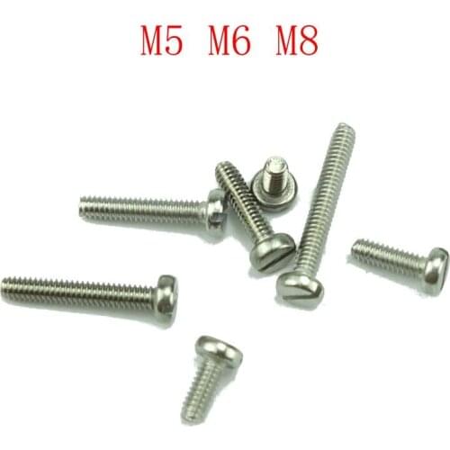 M5 M5 M8 Stainless Steel 304 Machine Screw Slotted Round Head Bolt Screw