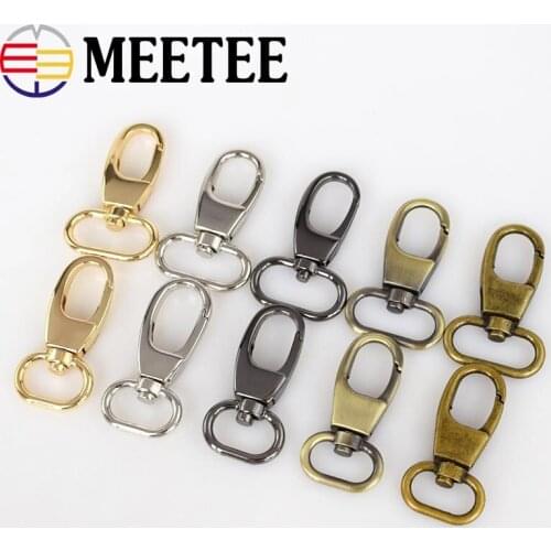 5pcs 20/25/32/38mm Metal Buckle Bag Hanger Buckles Swivel Lobster Clasp Keychain Dog Collar Strap Snap Hook DIY Sewing Craft