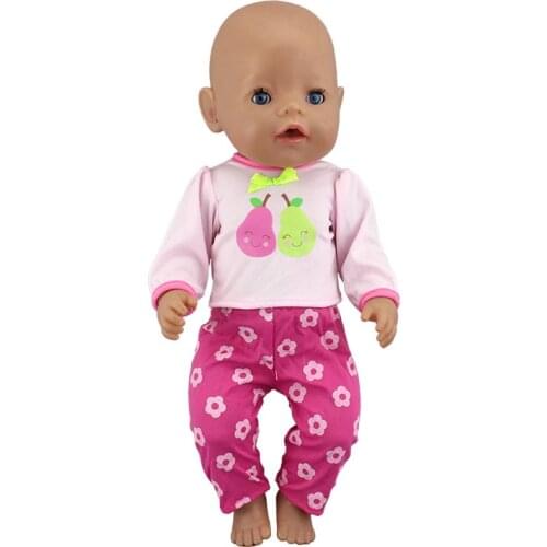 New lovely Doll Clothes Wear fit 43cm Baby ReBorn Doll Clothes and Accessories