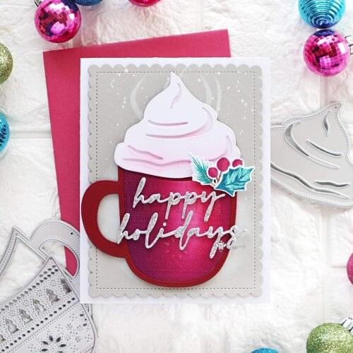 New Christmas ice cream cup metal Cutting Dies Stencils DIY Scrapbooking Paper/photo Cards Embossing Dies