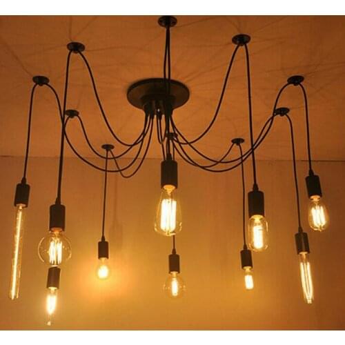 E27 socket Loft Droplight Retro Pendant Lights 110-220v classicality Pendant lighting spider arms ceiling lamp hanging light