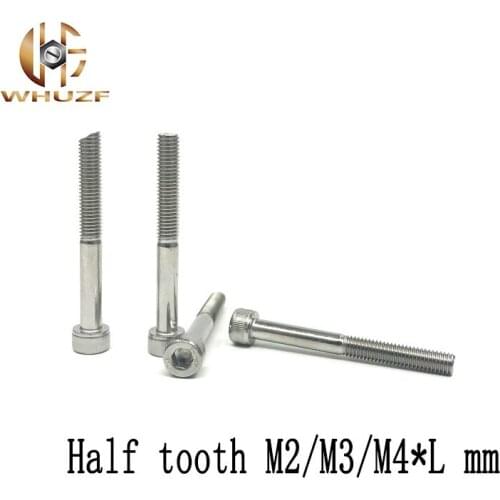 Half tooth Plate with nickel flat countersunk head Grade 12.9 Alloy Steel Hex Socket Head Cap Screw M2/M3/M4