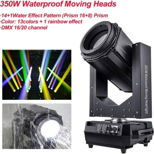 Professional Outdoor 350W Waterproof Beam Moving Head Light Outdoor Roof Searchlight Fountain Landscape Disco Stage DJ Lighting