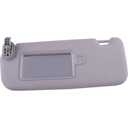 Grey Front Left Driver Side Sun Visor With Makeup Mirror Accessories Fit For Hyundai Elantra AD 2017 2018 2019