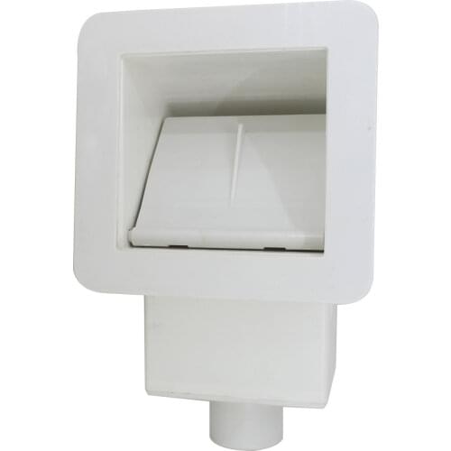 Steel wall above ground pool filter skimmer thru wall concrete pool skimmer through wall swimming pool cement ABS