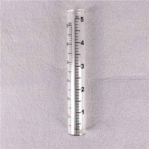 22*140mm Glass Rain Gauge Replacement Tube Outdoor Home Garden Yard Supplies