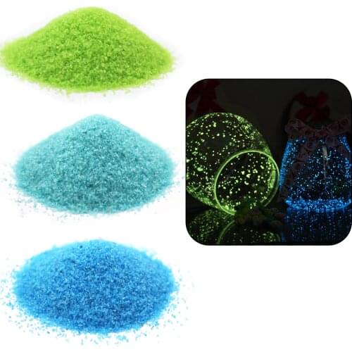20g Luminous Noctilucent Sand Fish Tank Fluorescent Glow in The Dark Sand Powder Toy for Party Wishing Bottle DIY Decoration