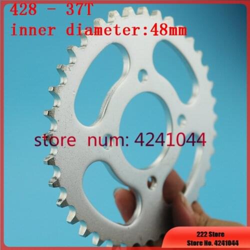 Motorcycle scooter drive gear 420 428 big sprocket 37T tooth 48mm rear chain sprockets for Dirt Pit Bike Off Road 50cc-125cc