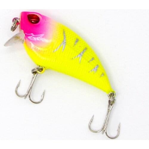 1pcs 5.5cm 6.4g Artificial Crankbait Hooks Lure Pesca Fishing lure Minnow Wobblers Tackle Bass Trout Bait Iscas 3D eyes