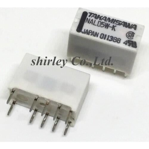 Free Shipping100PCS 100% new original relay NALD5W-K DC5V 2A 10PIN Can replace TX2-L2-5V