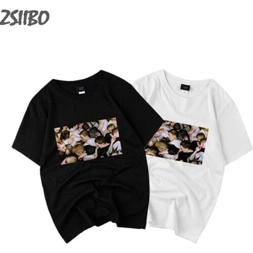 Black T-shirt Panic At The Disco Print Thin section streetwear Trend Mens T shirt couple large size Tops Short sleeve tshirt