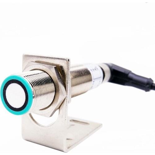 Maxgeek M18 0.05-1M 0-5V/0-10V/1-5ma/4-20ma Linear Displacement Sensor Ultrasonic Distance Sensor Output Analog Signal