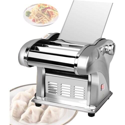 Electric Noodle Press Machine Pasta Maker Small Commercial Stainless Steel Dough Cutter Dumplings Roller Noodles For Home Use