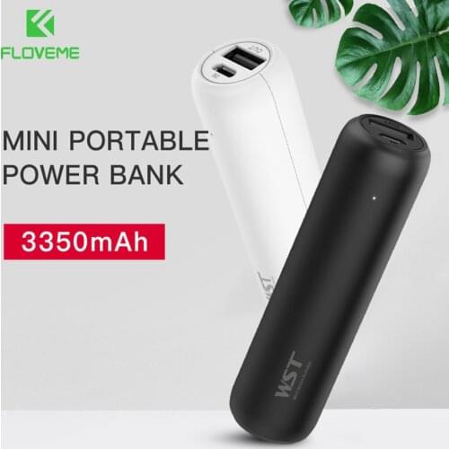 FLOVEME Mini Portable Charger Power Bank For iPhone Xiaomi Mi 3350mAh External Battery Powerbank Mobile Fast Charging Poverbank