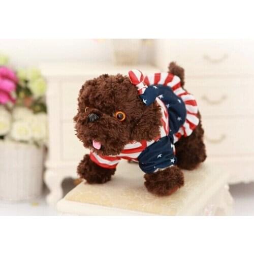 30cm Teddy dog plush toy cloth girl dog chocolate dog doll originality birthday gift w5245