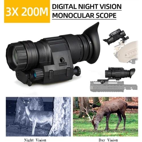 3X32mm Night Vision Telescope Infrared 350m HD Camera Hunting Binoculars Optical Night Sight Scope IR Monocular