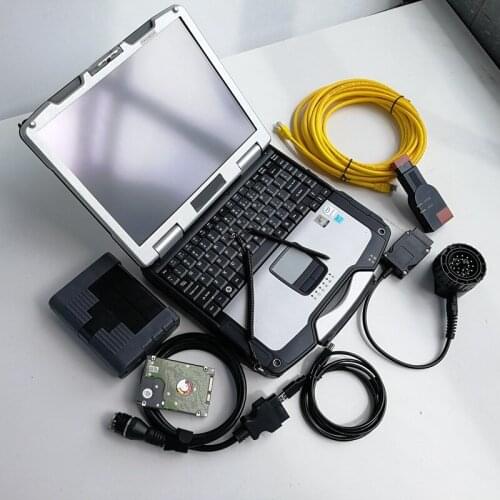 Used Toughbook CF-30 with V06.2021 Software Inpa ETK Auto Diagnosis Tool Code Scanner Icom A2 B C Ready to use