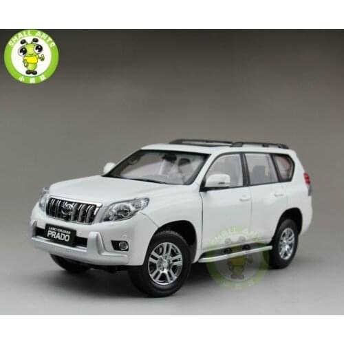 1/18 Land Cruiser Prado Diecast SUV Car Model Toys for gifts collection hobby White No Pattern