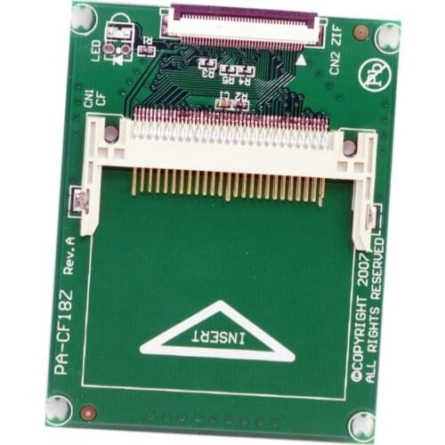1.8" CF Compact Flash Card To 1.8Inch ZIF/CE Adapter For iPod 5G 6G HDD No Noise and Low Temperature
