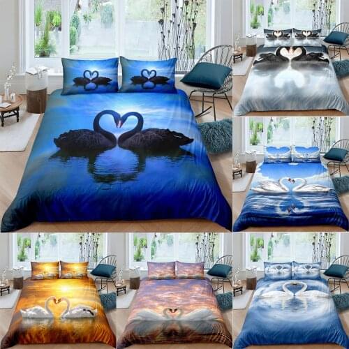 Couple Animals Bedding Set Women Girls 3D Print Duvet Cover Bedclothes Home Luxury Housse De Couette Dekbedovertrek 3pcs