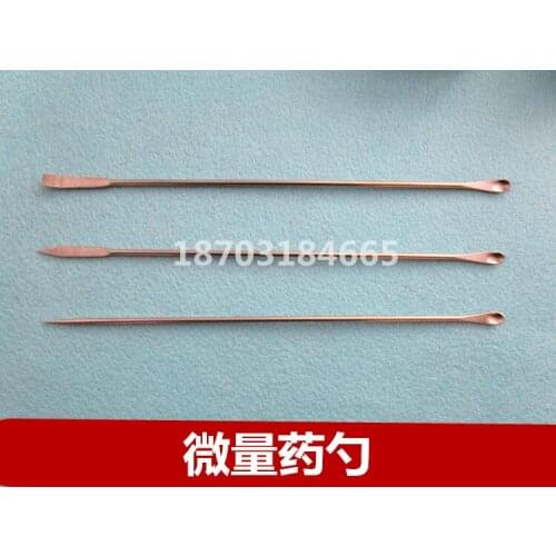 3pcs Experimental animal experimental biological instrument tool trace medicine spoon dissecting needle straight