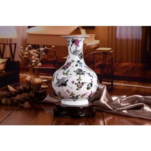 Small ceramic vase ornaments crafts ceramic decorations, modern and stylish living room